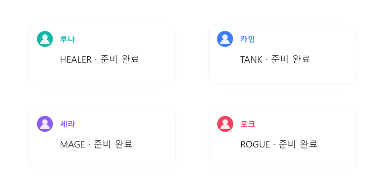 4인파티 그리드 애니메이션 프리셋